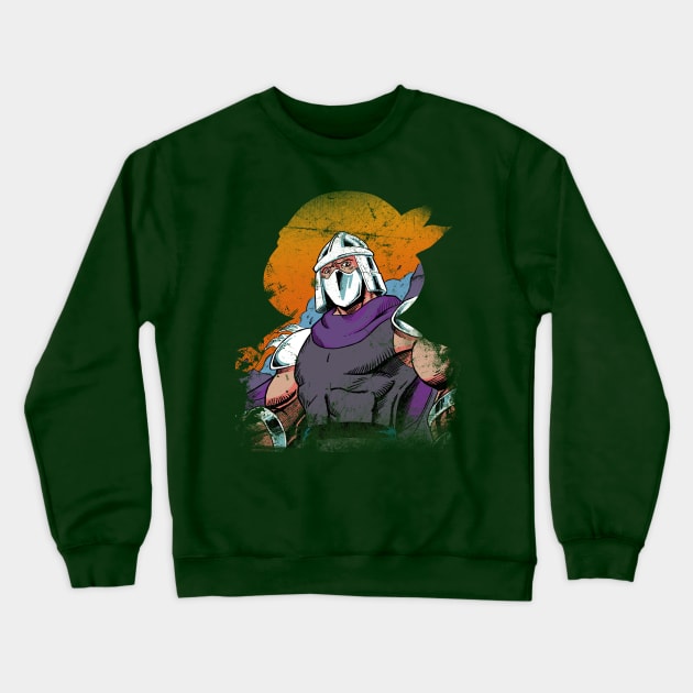 When The Evil Shredder Attacks! Crewneck Sweatshirt by RyanButtonIllustrations